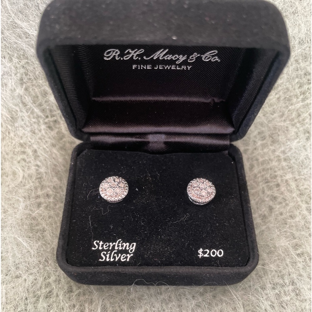 A Pair of Sterling Silver Earrings, never worn, MINT!